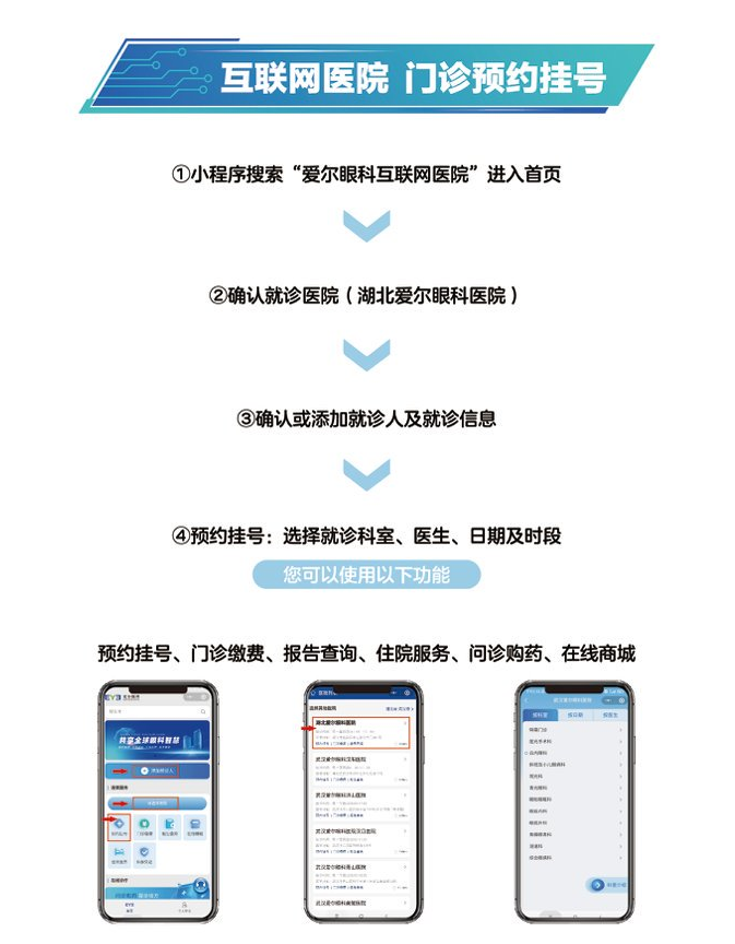 湖北爱尔眼科医院智慧医院预约挂号